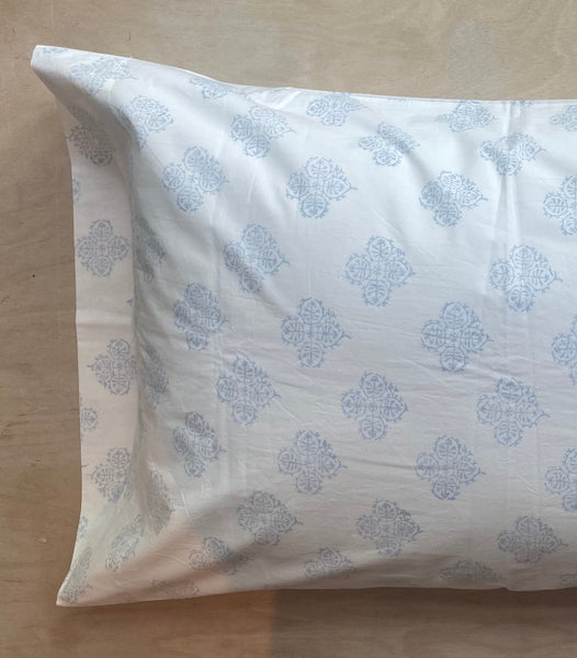 Suzani Flower<br>Blue Fin<br>Pillow Cases & Shams