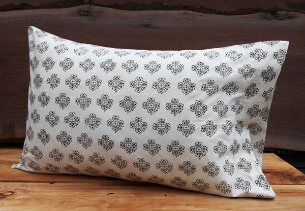 Suzani Flower Small<br>Colour Ebony<br> Pillow Cases